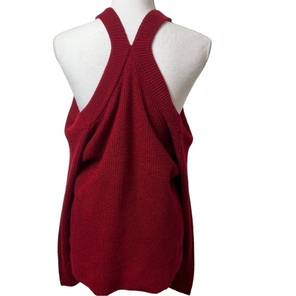 1. State Cross Neck Cold Shoulder Women Red XL Sweater Brand New With Tags - Picture 3 of 8